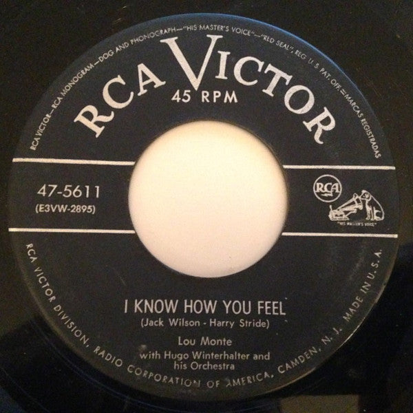 Lou Monte With Hugo Winterhalter Orchestra : Darktown Strutters Ball / I Know How You Feel (7", Single)