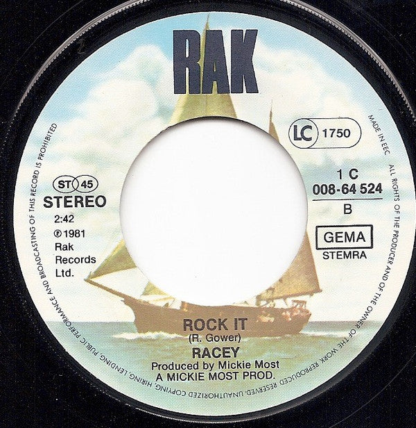 Racey : Little Darlin' (7", Single)