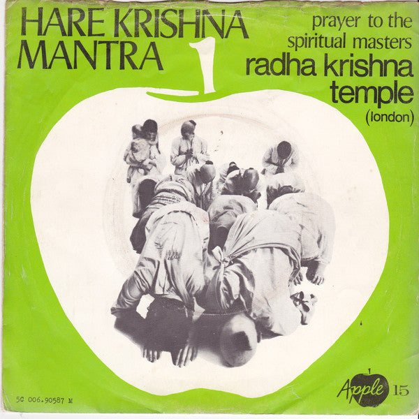 The Radha Krsna Temple : Hare Krishna Mantra (7", Single, Mono)