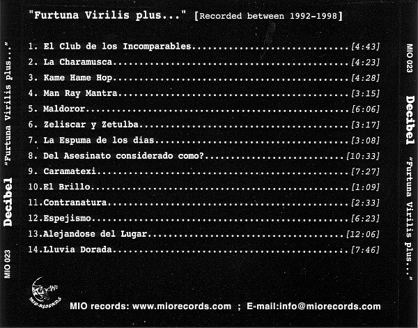 Decibel (2) : Furtuna Virilis Plus... (CD, Album, RE, RM)