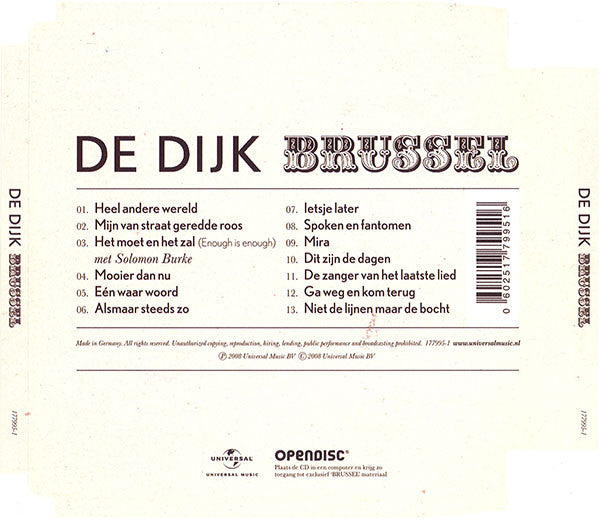 De Dijk : Brussel (CD, Album)