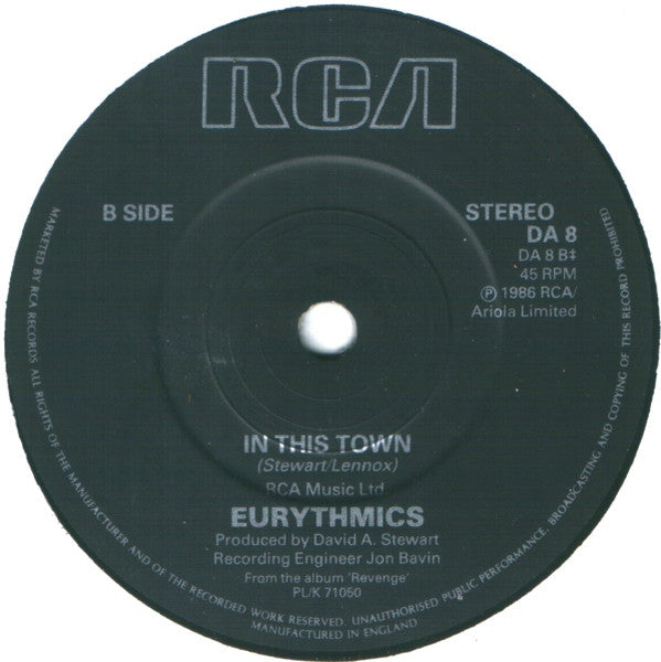 Eurythmics : Thorn In My Side (7", Single)