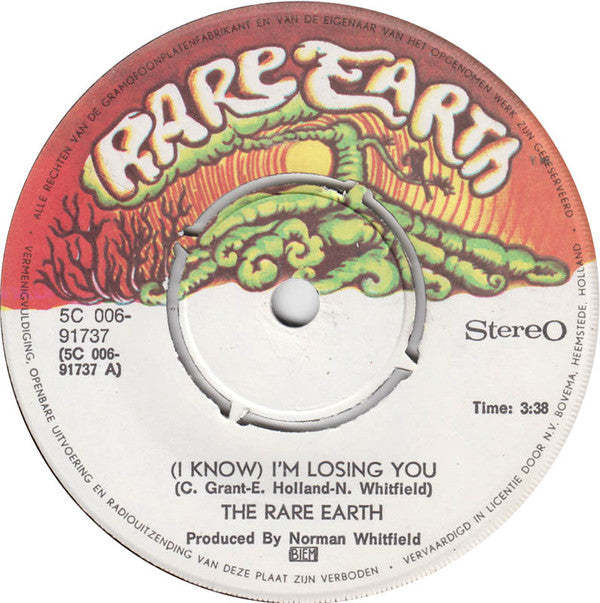 Rare Earth : (I Know) I'm Losing You (7", Single)