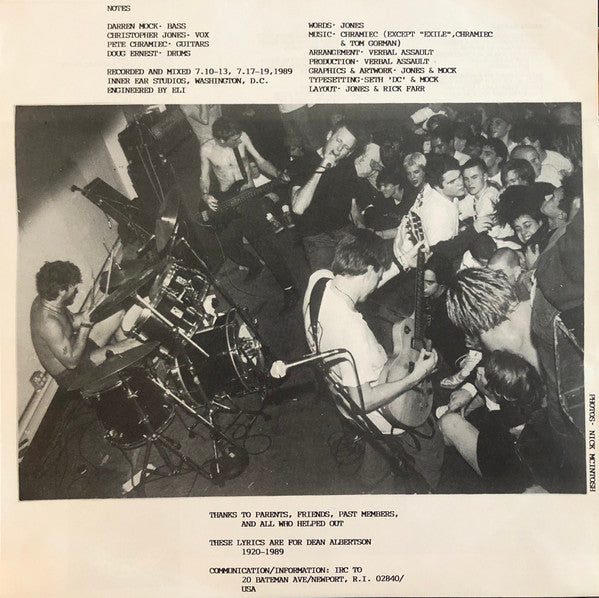 Verbal Assault : On (12", EP)