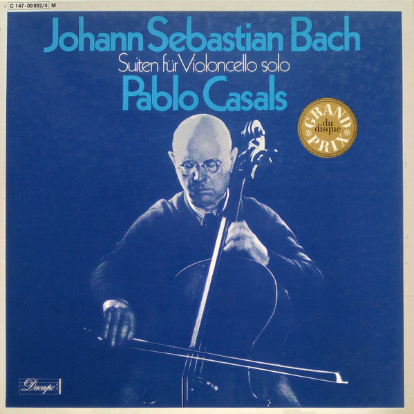 Johann Sebastian Bach, Pablo Casals : Suiten Für Violoncello Solo (3xLP, Mono + Box)