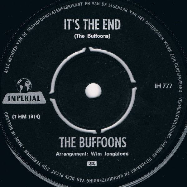 The Buffoons : It's The End / Maria (From West Side Story) (7", Single, Gre)