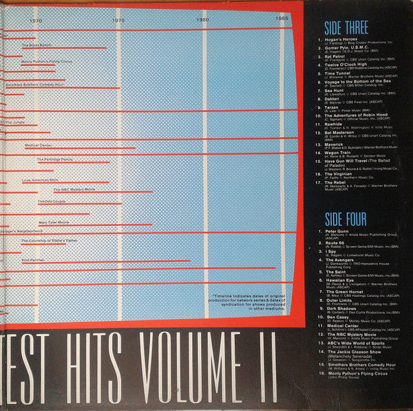 Various : Television's Greatest Hits, Volume II - (65 More TV Themes From The 50's & 60's) (2xLP, Comp)