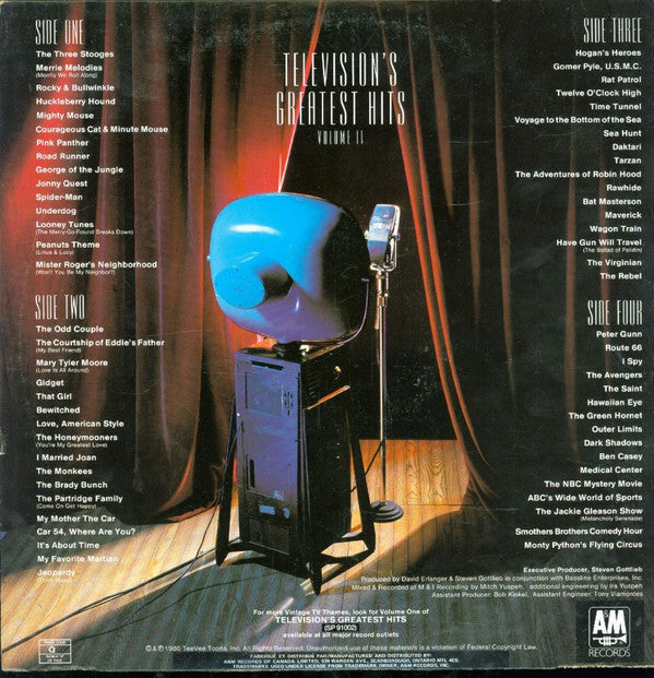 Various : Television's Greatest Hits, Volume II - (65 More TV Themes From The 50's & 60's) (2xLP, Comp)
