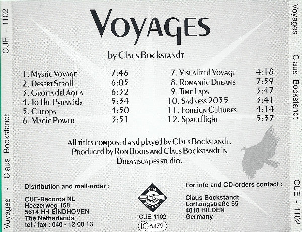Claus Bockstandt : Voyages (CD, Album)