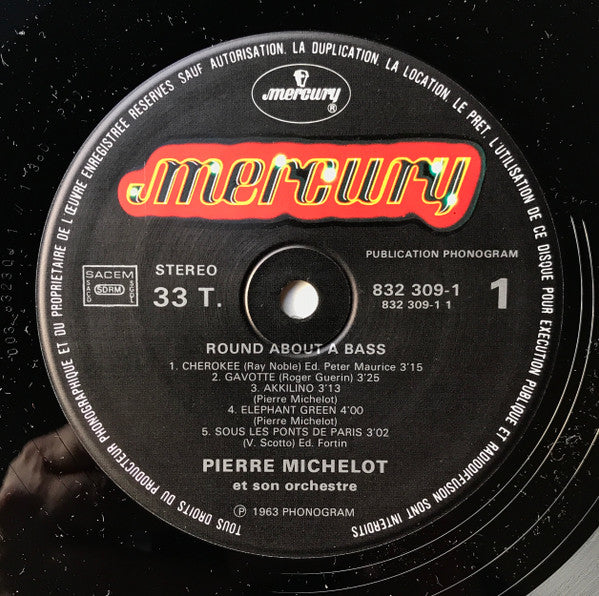 Pierre Michelot And His Orchestra : Round About A Bass (LP, Album, RE)