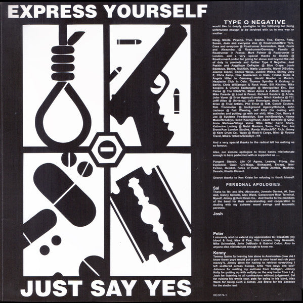 Type O Negative : The Origin Of The Feces (Not Live At Brighton Beach) (LP, Album, RE, Unofficial, Gre)