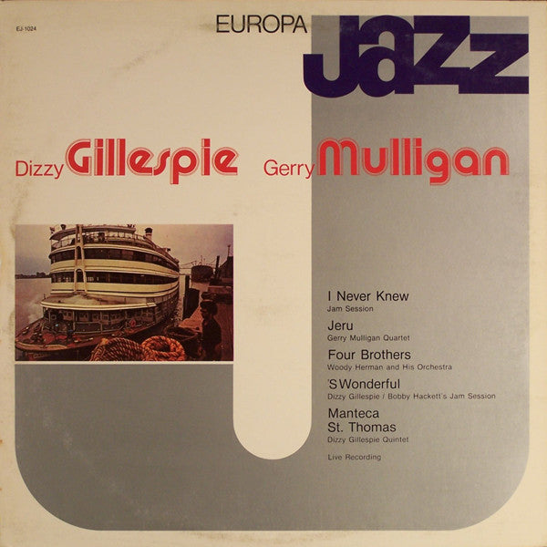 Dizzy Gillespie & Gerry Mulligan : Europa Jazz (LP, Comp, Mono)