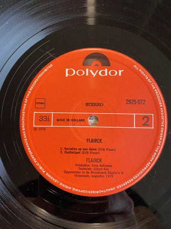 Flairck : Variaties Op Een Dame (LP, Album, RE, Lab)