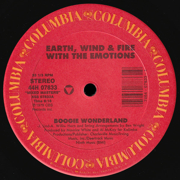 Earth, Wind & Fire : Boogie Wonderland / Serpentine Fire (12")