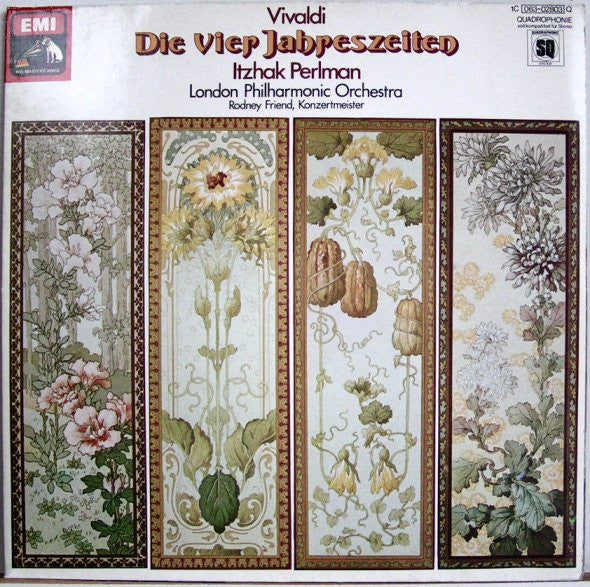 Vivaldi* - Itzhak Perlman, London Philharmonic Orchestra, Rodney Friend : Die Vier Jahreszeiten (LP, Quad)