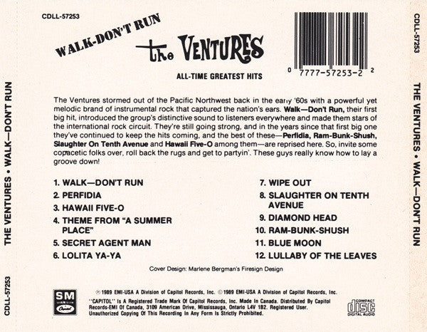 The Ventures : Walk - Don't Run: The Ventures All-Time Greatest  Hits (CD, Comp)