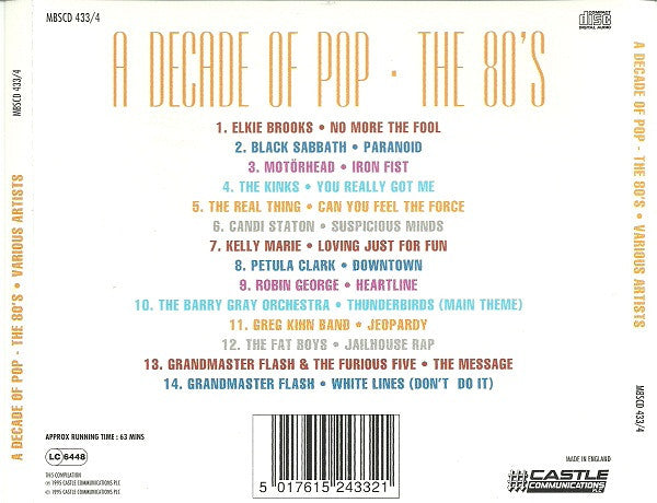 Various : A Decade Of Pop - The 80's (CD, Comp)