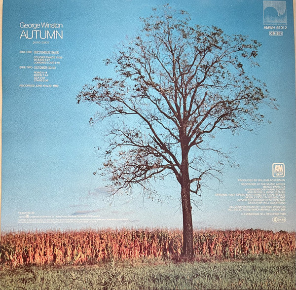 George Winston : Autumn (LP, Album)