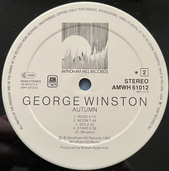 George Winston : Autumn (LP, Album)