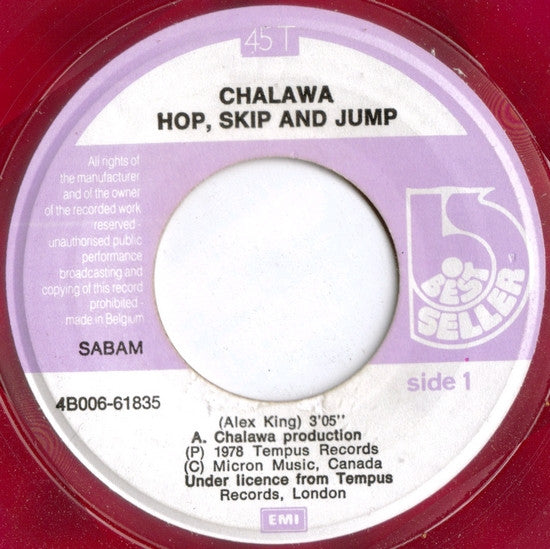 Chalawa : Hop, Skip And Jump (7", Red)