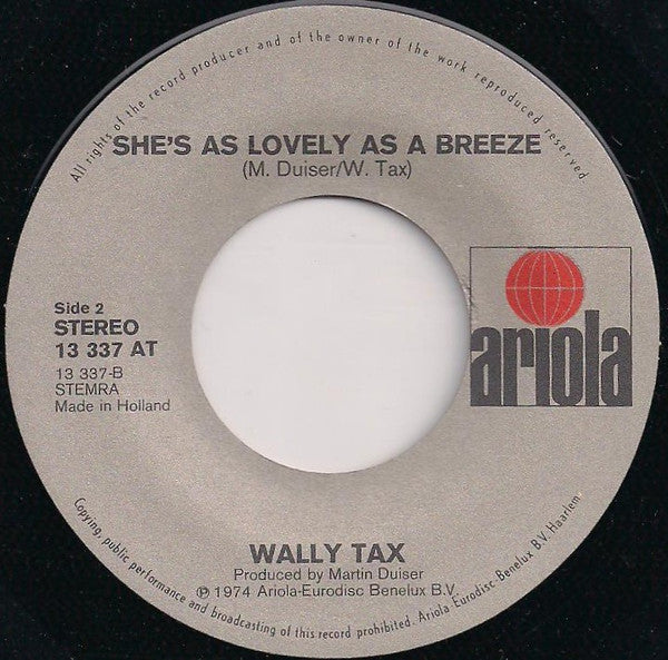 Wally Tax : Evidently (7", Single)