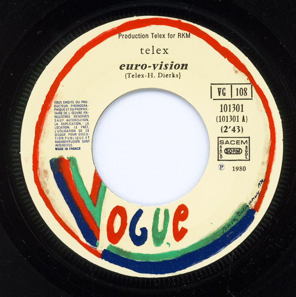 Telex : Euro-Vision (7", Single)