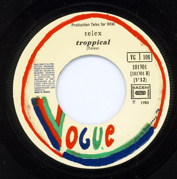 Telex : Euro-Vision (7", Single)