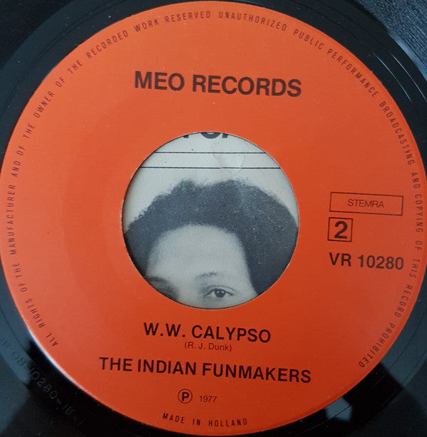Romeo Dunk with The Indian Funmakers : Karhinjowa / W.W. Calypso (7")