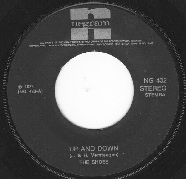 The Shoes : Up And Down (7")