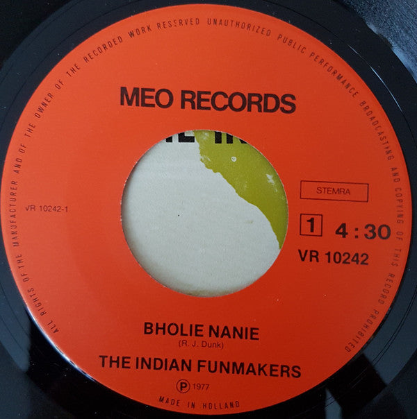 Romeo Dunk with The Indian Funmakers : Bholie Nanie (7")