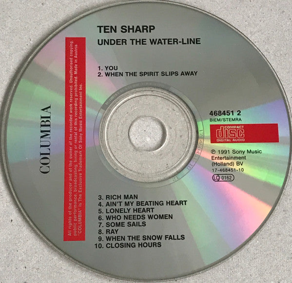 Ten Sharp : Under The Water-Line (CD, Album)