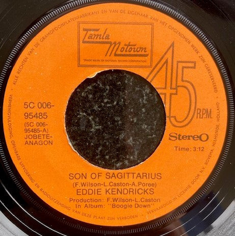 Eddie Kendricks : Son Of Sagittarius (7")