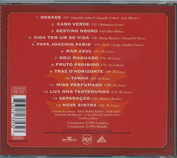 Cesaria Evora : "Sodade" (CD, Comp)