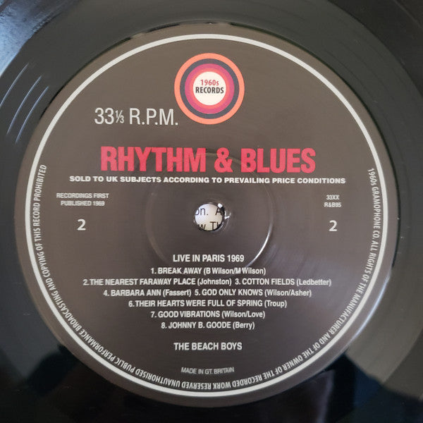 The Beach Boys : Live In Paris (LP, Album, Unofficial)