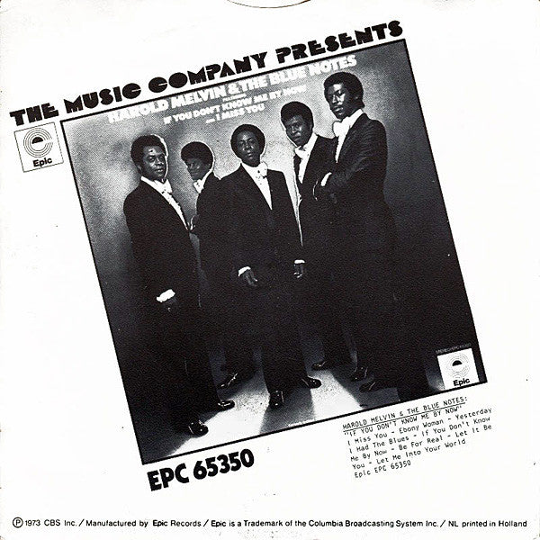 Harold Melvin And The Blue Notes : Yesterday I Had The Blues (7")
