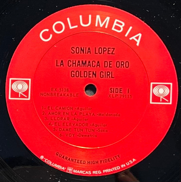 Sonia López : La Chamaca De Oro (Golden Girl) (LP, Album, Mono)