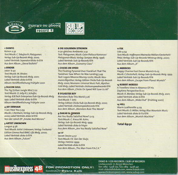 Various : Musikexpress 48 - Sub Up Records / Chicks On Speed Records / Disko B (CD, Comp, Promo)
