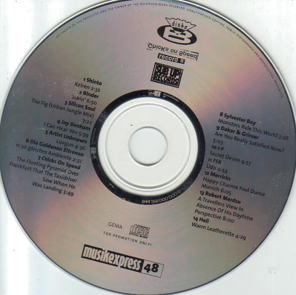 Various : Musikexpress 48 - Sub Up Records / Chicks On Speed Records / Disko B (CD, Comp, Promo)