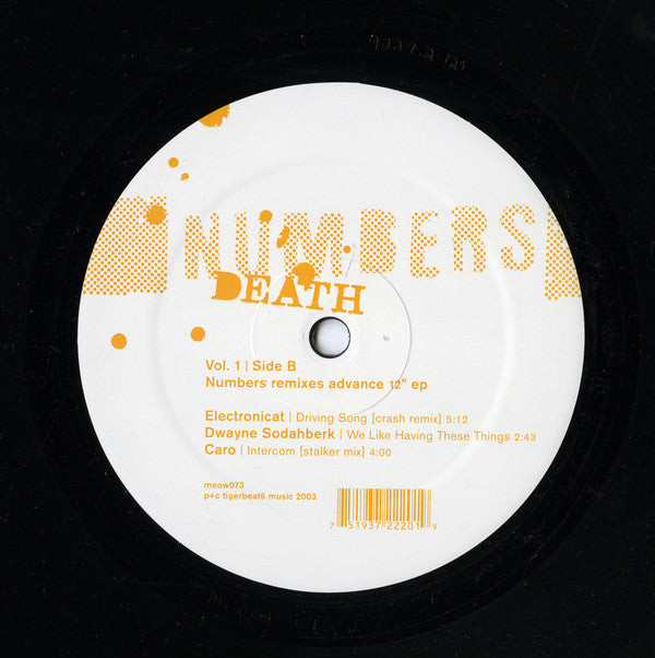 Numbers : Death Vol. 1 (12", EP)