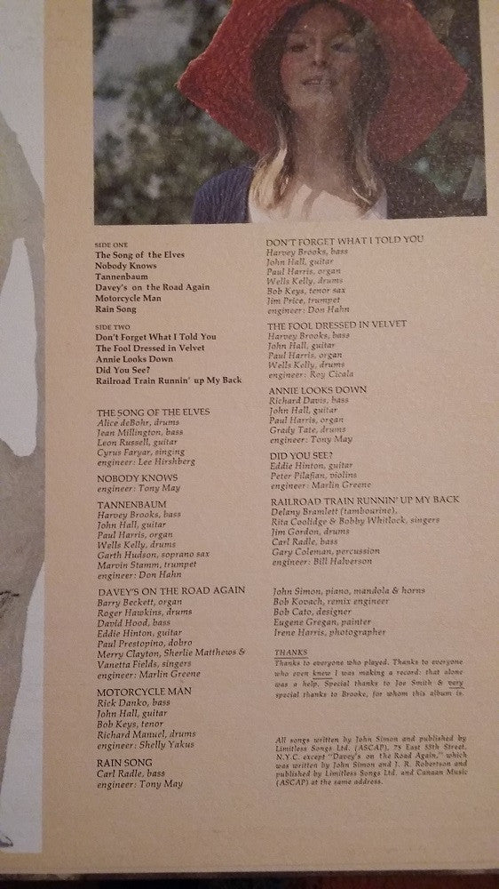 John Simon : John Simon's Album (LP, Album)