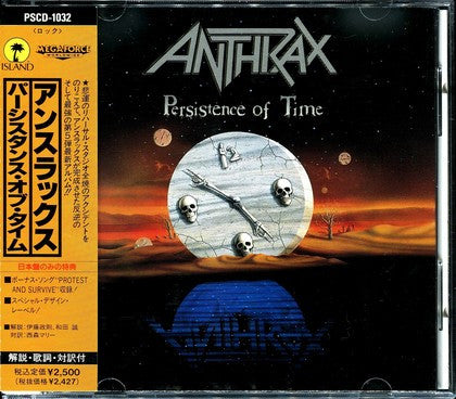 Anthrax : Persistence Of Time (CD, Album)