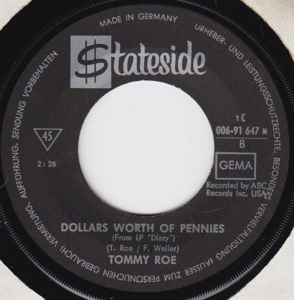 Tommy Roe : Pearl (7", Single, Mono)