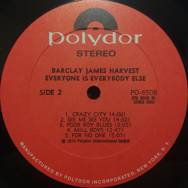 Barclay James Harvest : Everyone Is Everybody Else (LP, Album, All)