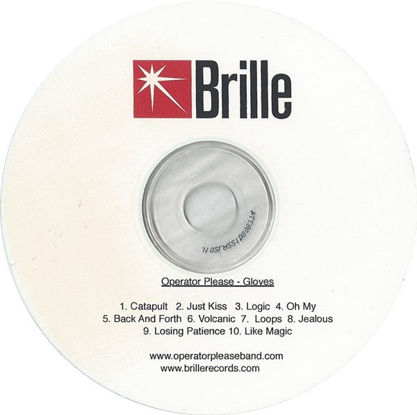 Operator Please : Gloves (CDr, Album, Promo)