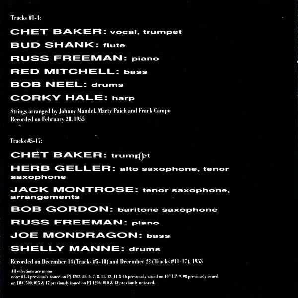Chet Baker : Grey December (CD, Comp, Mono)