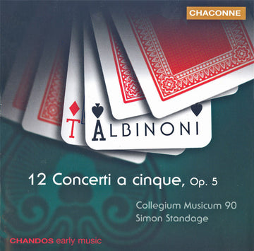 Tomaso Albinoni, Collegium Musicum 90, Simon Standage : 12 Concerti A Cinque, Op. 5 (CD, Album)