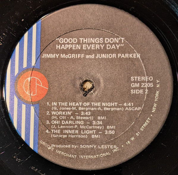 Jimmy McGriff & Little Junior Parker : Good Things Don't Happen Every Day (LP, RE)
