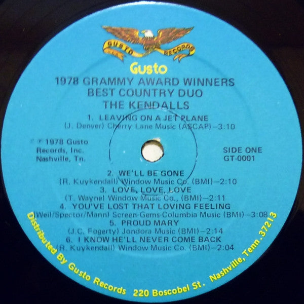 The Kendalls : 1978 Grammy Award Winners - Best Country Duo (LP, Album)