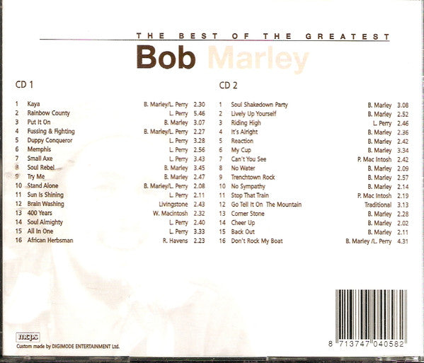 Bob Marley : The Best Of The Greatest (32 Original Songs) (2xCD, Comp)