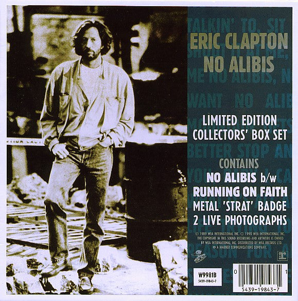 Eric Clapton : No Alibis (7", Single + Box, Ltd, Col)